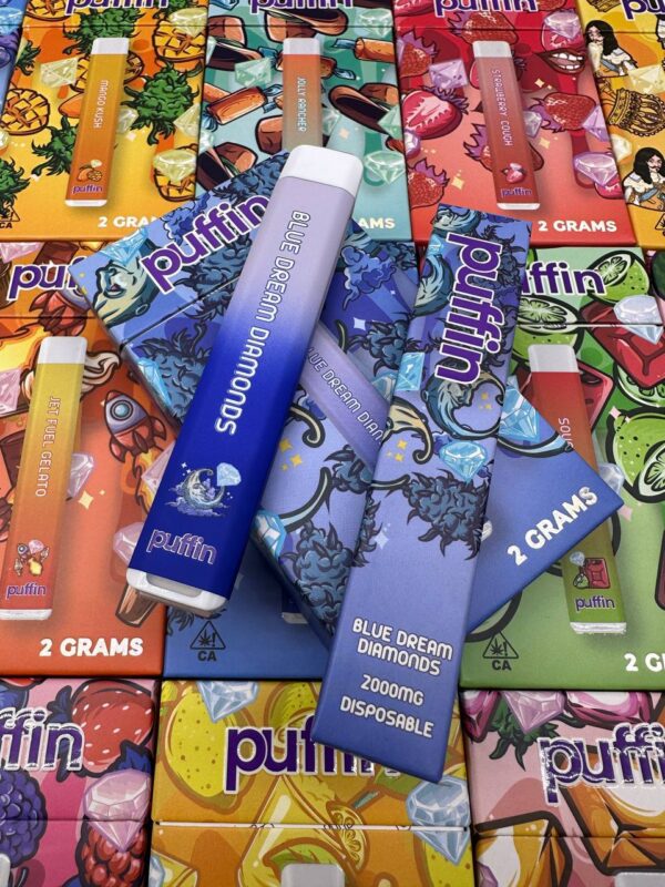 Puffin Blueberry Cookies, Puffin Strawberry Shortcake, puffin cartridges, 2g Puffins, Puffin liquid diamonds, puffin disposable wax, Buy Puffin live resin